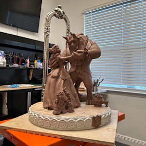 ENCHANTED WALTZ. A TALE AS OLD AS TIME. (BEAUTY AND THE BEAST) by JACINTHE LACROIX. MASTER SCULPTOR AND ARTIST, Image 6.