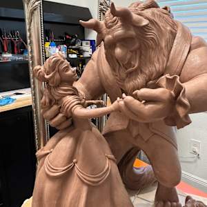 ENCHANTED WALTZ. A TALE AS OLD AS TIME. (BEAUTY AND THE BEAST) by JACINTHE LACROIX. MASTER SCULPTOR AND ARTIST, Image 9.