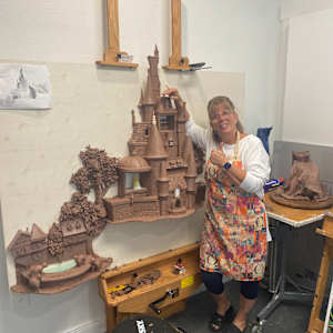 ECHOES OF BEAUTY AND THE BEAST. BRONZE WALL RELIEF SCULPTURE. APPROUVED TO SCULPT by JACINTHE LACROIX. MASTER SCULPTOR AND ARTIST, Image 2.