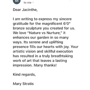 THROUGHOUT THE YEARS, HAVE COLLECTORS, GALLERY DIRECTORS, AND COMPANY LEADERS  EVER WRITTEN TO YOU TO SHARE THEIR THOUGHTS OR EMOTIONS ABOUT YOUR WORK? by JACINTHE LACROIX. MASTER SCULPTOR AND ARTIST, Image 4.