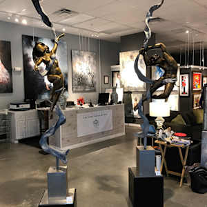 GRAVITY UNBOUND 1/2 LIFE SIZE (MALE) by JACINTHE LACROIX. MASTER SCULPTOR AND ARTIST, Image 9.