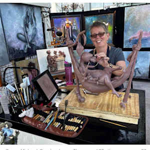 YOU'VE HAD MANY SOLO, GROUPE AND GALLERY EXHIBITIONS. HOW DO YOU FEEL ABOUT THOSE EXPERIENCES AND CREATING ARTS IN FRONT OF THE PUBLIC ? by JACINTHE LACROIX. MASTER SCULPTOR AND ARTIST, Image 1.