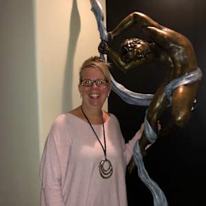 GRAVITY UNBOUND 1/2 LIFE SIZE (FEMALE) JACINTHE  LACROIX. MASTER ARTIST AND SCULPTOR NEW COLLECTOR HOME IN SCOTTSDALE ARIZONA by JACINTHE LACROIX. MASTER SCULPTOR AND ARTIST, Image 7.