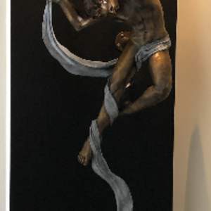 GRAVITY UNBOUND 1/2 LIFE SIZE (MALE) by JACINTHE LACROIX. MASTER SCULPTOR AND ARTIST, Image 2.