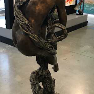 NATURE VS NURTURE JACINTHE  LACROIX. MASTER ARTIST AND SCULPTOR NEW COLLECTOR'S GARDEN IN TORONTO, CANADA OF BRONZE PC OF by JACINTHE LACROIX. MASTER SCULPTOR AND ARTIST, Image 6.
