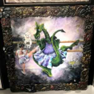 FLOWER BONZE FRAME by JACINTHE LACROIX. MASTER SCULPTOR AND ARTIST 