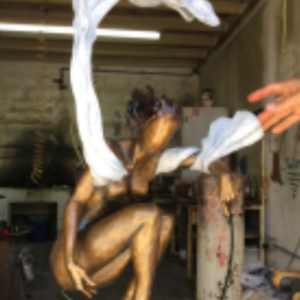 JACINTHE LACROIX. MASTER ARTIST AND SCULPTOR. NEW COLLECTOR'S HOME IN CAREFREE ARIZONA OF  MUSIC MADE VISIBLE  BRONZE SCULPTURE by JACINTHE LACROIX. MASTER SCULPTOR AND ARTIST, Image 6.