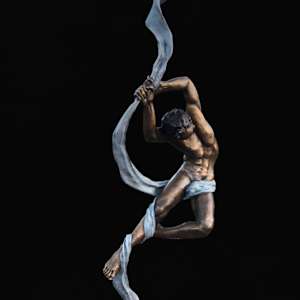GRAVITY UNBOUND 1/2 LIFE SIZE (MALE) by JACINTHE LACROIX. MASTER SCULPTOR AND ARTIST, Image 1.