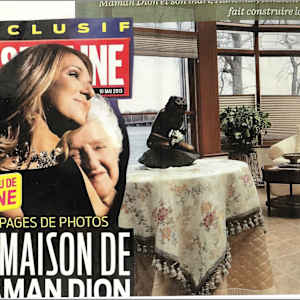DO YOU HAVE CELINE DION AND MME DION PUBLICATION IN MAGAZINE ? by JACINTHE LACROIX. MASTER SCULPTOR AND ARTIST, Image 2.