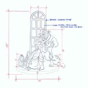 ENCHANTED WALTZ. A TALE AS OLD AS TIME. (BEAUTY AND THE BEAST) by JACINTHE LACROIX. MASTER SCULPTOR AND ARTIST, Image 5.
