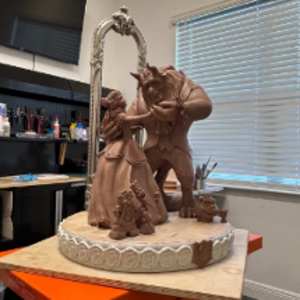 ENCHANTED WALTZ. A TALE AS OLD AS TIME. (BEAUTY AND THE BEAST) by JACINTHE LACROIX. MASTER SCULPTOR AND ARTIST, Image 9.