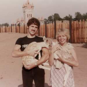 Marc and Jacinthe at Disney 45 years ago in 1981 on their Honnymood by JACINTHE LACROIX. MASTER SCULPTOR AND ARTIST, Image 4.