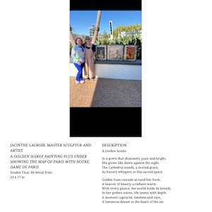 JACINTHE LACROIX. MASTER ARTIST AND SCULPTOR. EPCOT FESTIVAL ART THE ART MASTER PHOTO by JACINTHE LACROIX. MASTER SCULPTOR AND ARTIST, Image 4.