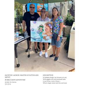 JACINTHE LACROIX. MASTER ARTIST AND SCULPTOR. EPCOT FESTIVAL ART THE ART MASTER PHOTO by JACINTHE LACROIX. MASTER SCULPTOR AND ARTIST, Image 3.