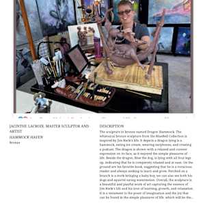 JACINTHE LACROIX. MASTER ARTIST AND SCULPTOR. EPCOT FESTIVAL ART THE ART MASTER PHOTOS by JACINTHE LACROIX. MASTER SCULPTOR AND ARTIST, Image 26.