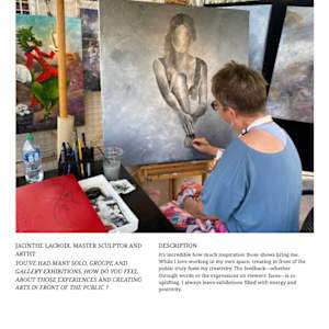 JACINTHE LACROIX. MASTER ARTIST AND SCULPTOR. EPCOT FESTIVAL ART THE ART MASTER PHOTOS by JACINTHE LACROIX. MASTER SCULPTOR AND ARTIST, Image 12.