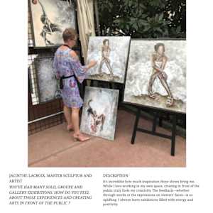 JACINTHE LACROIX. MASTER ARTIST AND SCULPTOR. EPCOT FESTIVAL ART THE ART MASTER PHOTOS by JACINTHE LACROIX. MASTER SCULPTOR AND ARTIST, Image 6.