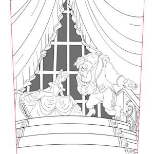 STAIRCASE OF DREAMS (BEAUTY AND THE BEAST) by JACINTHE LACROIX. MASTER SCULPTOR AND ARTIST 