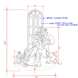 ENCHANTED WALTZ. A TALE AS OLD AS TIME. (BEAUTY AND THE BEAST).   , by JACINTHE LACROIX. MASTER SCULPTOR AND ARTIST, Image 2.