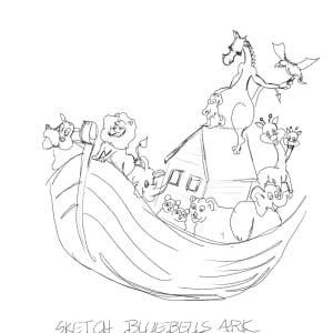 BLUEBELL'S ARK'S-GICLEE.  , by JACINTHE LACROIX. MASTER SCULPTOR AND ARTIST 