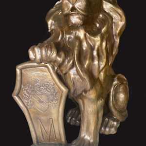 Jacinthe Lacroix Master Artist and Sculptor new Collector's Home Coeal Gables Florida of Bronze Lion . Right side by Jacinthe Lacroix-Master Sculptor and Artist 