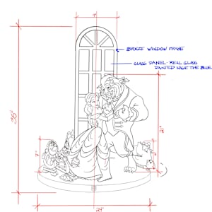 ENCHANTED WALTZ. A TALE AS OLD AS TIME. (BEAUTY AND THE BEAST) by JACINTHE LACROIX. MASTER SCULPTOR AND ARTIST, Image 1.