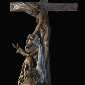 Always There For You-Cross by Jacinthe Lacroix-Master Sculptor and Artist