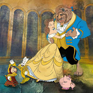 ENCHANTED WALTZ. A TALE AS OLD AS TIME. (BEAUTY AND THE BEAST) by JACINTHE LACROIX. MASTER SCULPTOR AND ARTIST, Image 2.