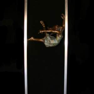 LEARNING TO DANCE IN THE RAIN by JACINTHE LACROIX. MASTER SCULPTOR AND ARTIST 