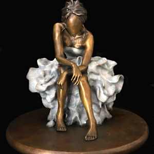 Jacinthe Lacroix Master Artist and Sculptor new Collector form Texas of  Bronze pc of  My Heart Speak by Jacinthe Lacroix 