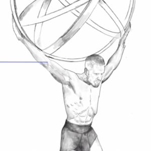 Man with Sphere by Jacinthe Lacroix 