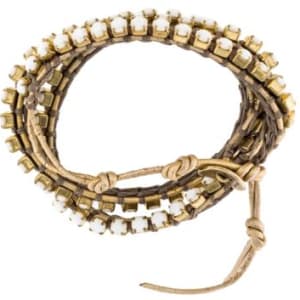 ChanLuu Bracelet, Venetian African Bead Necklace & Ralph Lauren Signature Scarf  Image: Chan Luu Bracelet