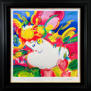 Flower Blossom Lady  Image: Peter Max with black frame