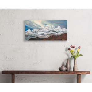 Clouds Enshroud Sandia Crest by Patricia Gould 