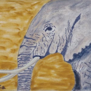 Nala and Tusker - donation postcards by Patricia Gould 