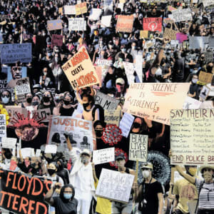 Black Lives Matter  During COVID 1083 by Linda Stein