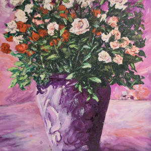 Purple Flower Pot by D.C. Augustine