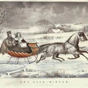 The Road in Winter by Currier & Ives