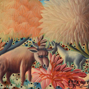 Oxen and Mule by Fritz Merise