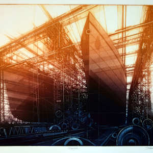 Shipyard by Donald Stoltenberg