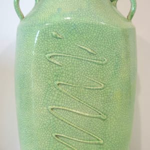 Urn, Green Crackle glaze by Preston Saunders