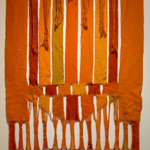 Orange and Red Weaving by Alice Parrott