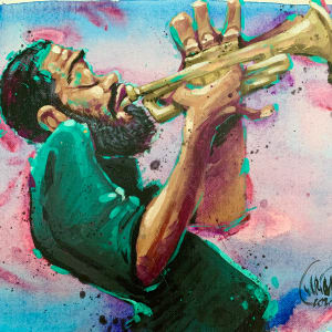 Trumpet Dream Wash by David Garibaldi