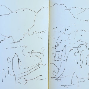 Travel sketchbook 1309 F - October 1983, Bellagio Italy 