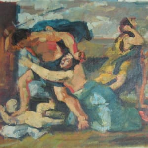 Portfolio #1844 Oils & Collages  [1956-1973] Poussin Transcriptions, Self Portraits, Lovers by Rosemarie Beck (Rosemarie Beck Foundation) 