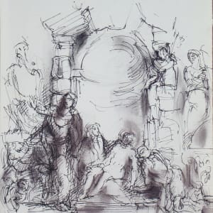 Portfolio #1849 [1992-1997] Transcriptions, Oils on paper, pencil sketches 
