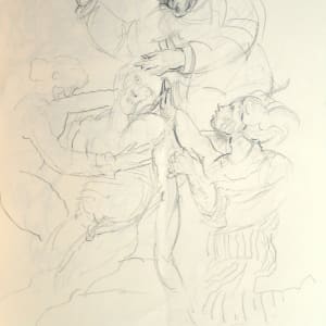 Portfolio Box #1851 Oils on Paper, Drawings [1976-2002] Phaedra, Antigone, Kishiko, Chateau, Concert in Tuscany, Tempest 
