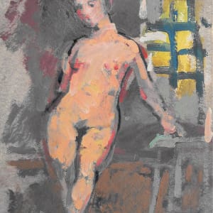 Portfolio #1953 Oils on paper & cardboard [1960-1967] Magdalen, Lovers, transcriptions, portraits  Image: Oil on cardboard, 14.5x11.25"