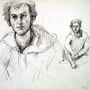 Portfolio #1954, Yaddo, Orpheus studies [1970-1974] Pencil sketches 