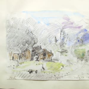 Sketchbook #1956, Florence, Gressoney, Syracuse, Aosta [June-July 1982]  Image: Gressoney, July 12 1982